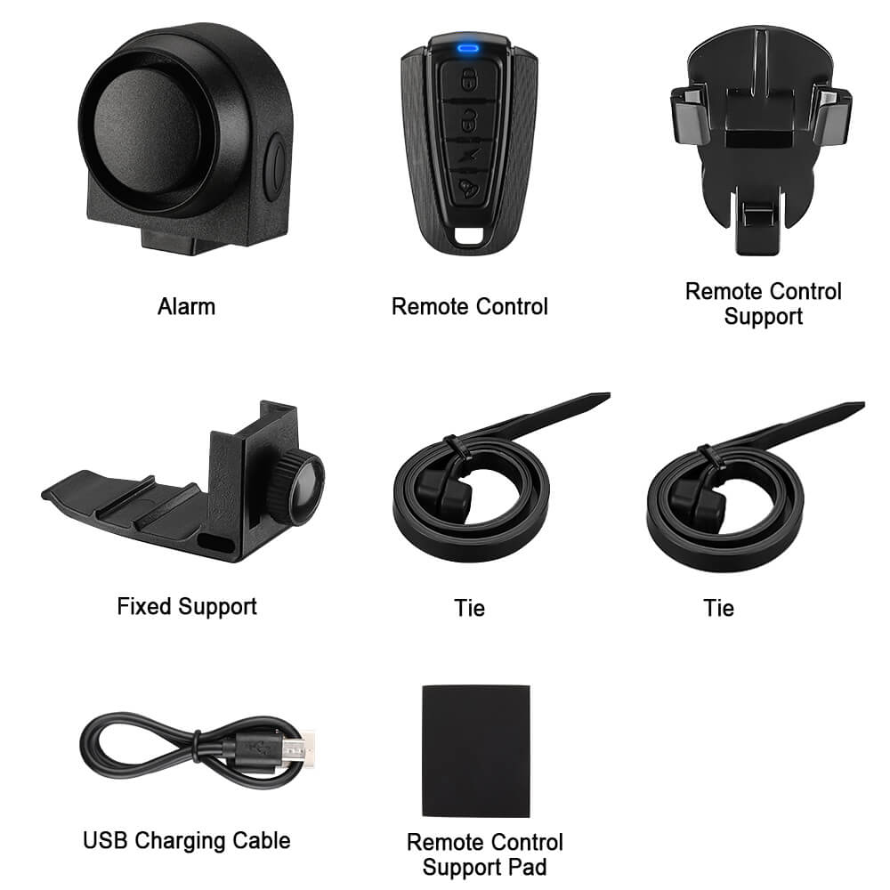 Uouoao Wireless Waterproof Bike Vibration Alarm
