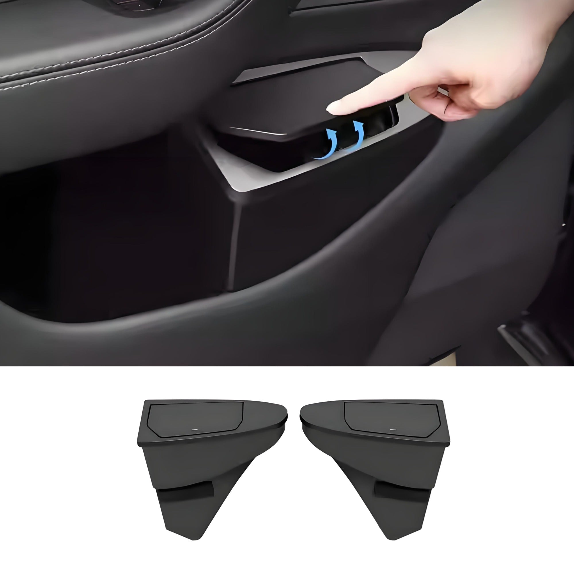 Front Door Trash Can Organizer for Model Y Juniper (2PCS)-UOUOAO
