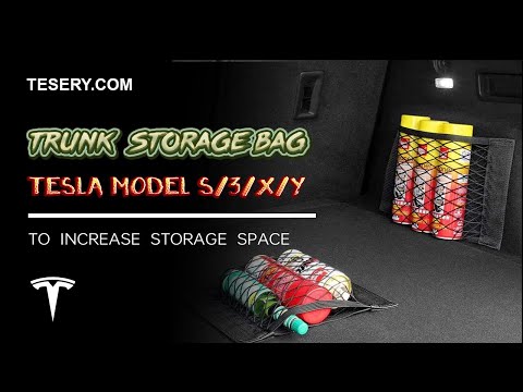 Trunk Storage Bag Mesh Cargo Net For Tesla