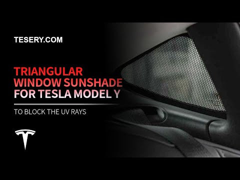Triangular Window Shades for Tesla Model Y/3