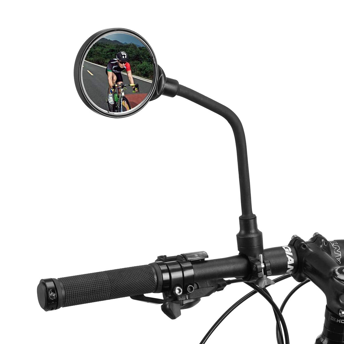 UOUOAO 360° Adjustable HD Bike Mirror, Wide Angle Convex for Men Women