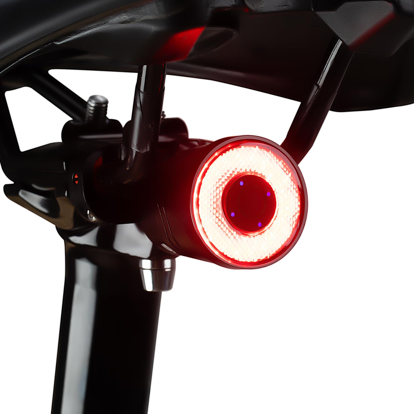 Smart Bike Tail Light Bicycle Rear Lights IPX6 Waterproof Bike Lights for Night Riding with Type C Rechargeable-UOUOAO