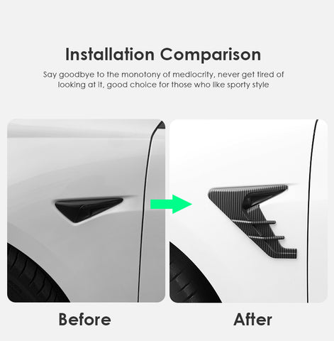UOUOAO Thunder Side Camera Cover for Model 3/Y | 5 Colors