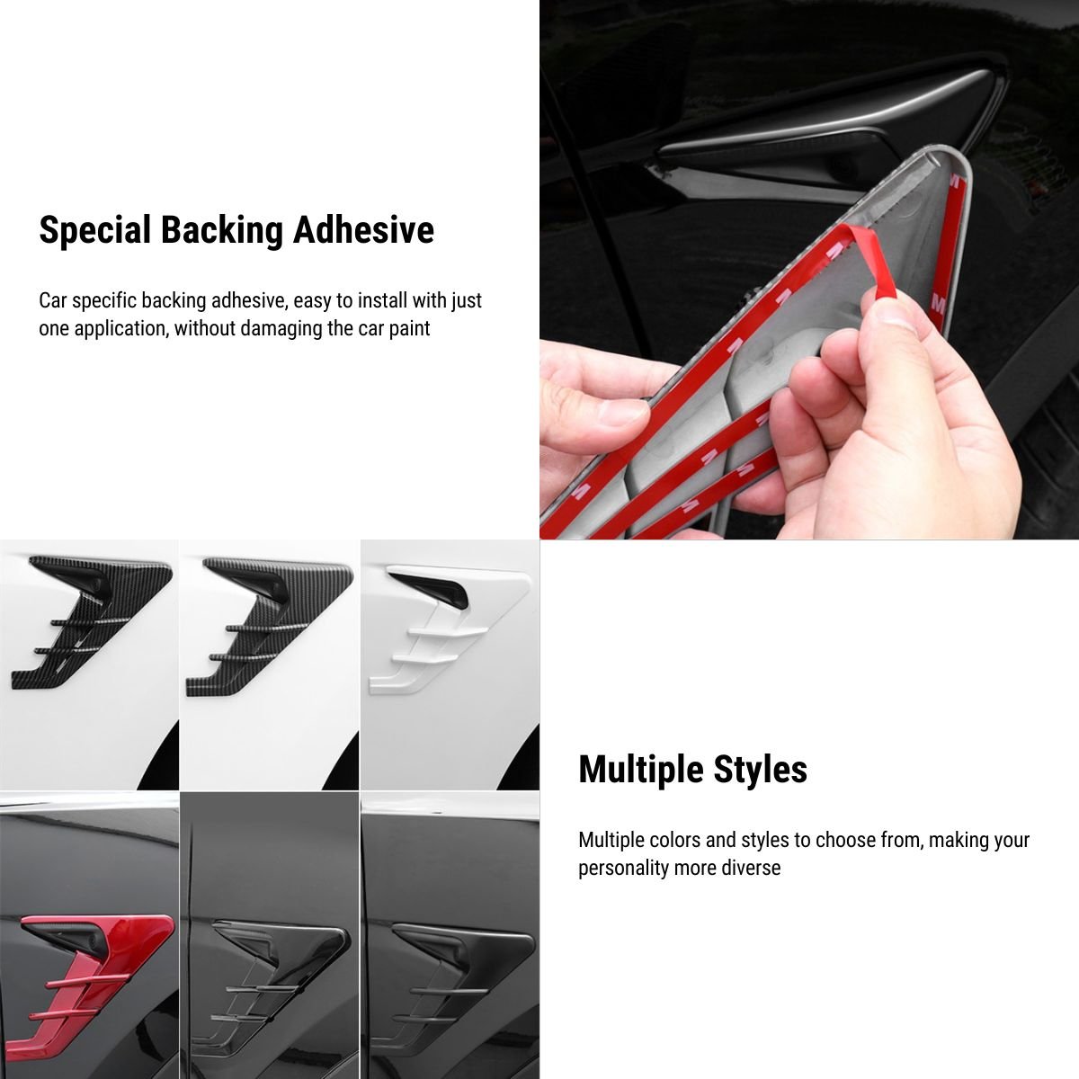 UOUOAO Thunder Side Camera Cover for Model 3/Y | 5 Colors