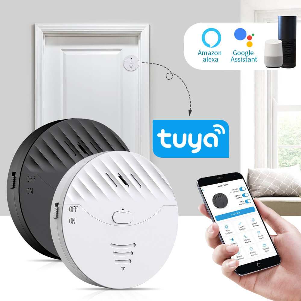 Uouoao Smart Tuya WiFi Vibration Door & Window Alarm