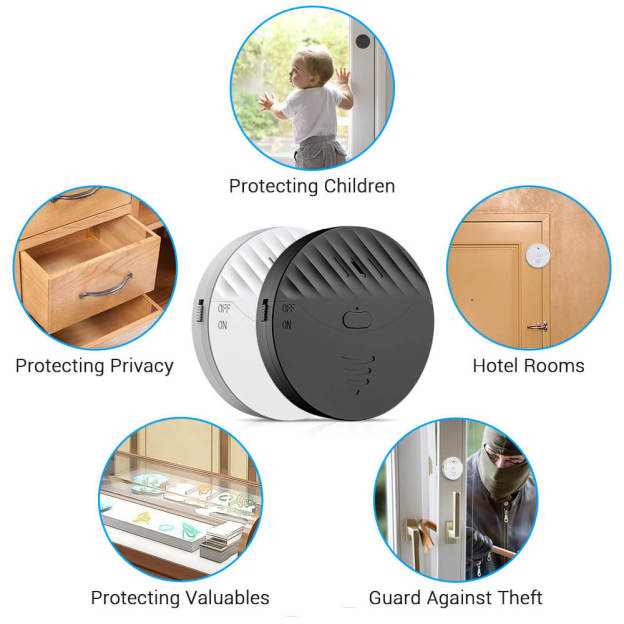 Uouoao Smart Tuya WiFi Vibration Door & Window Alarm