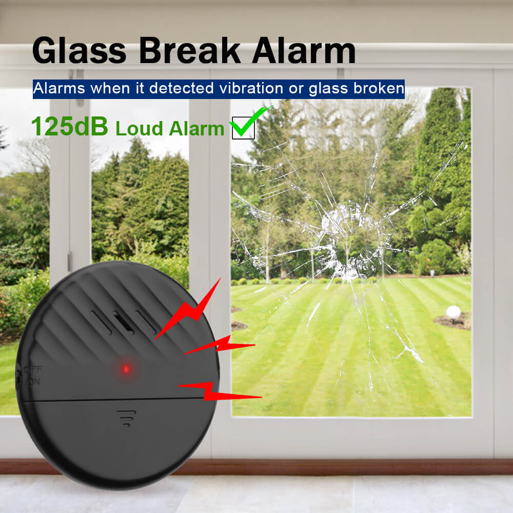 Uouoao Ultra-Slim Window Vibration Sensor Alarm