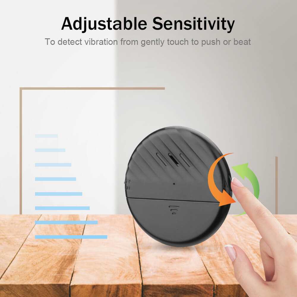 Uouoao Ultra-Slim Window Vibration Sensor Alarm