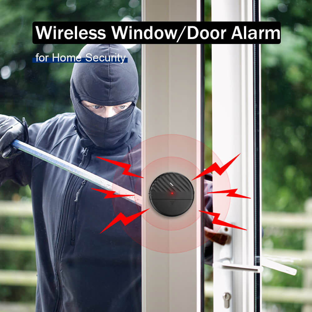 Uouoao Ultra-Slim Window Vibration Sensor Alarm