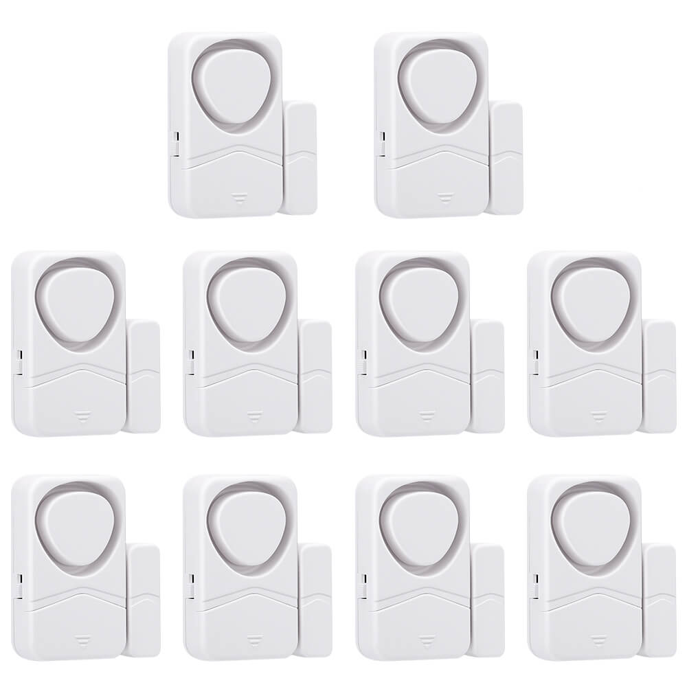 Uouoao Small Wireless Door and Window Alarms White