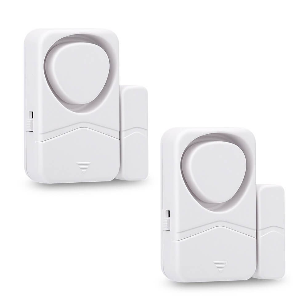 Uouoao Small Wireless Door and Window Alarms White