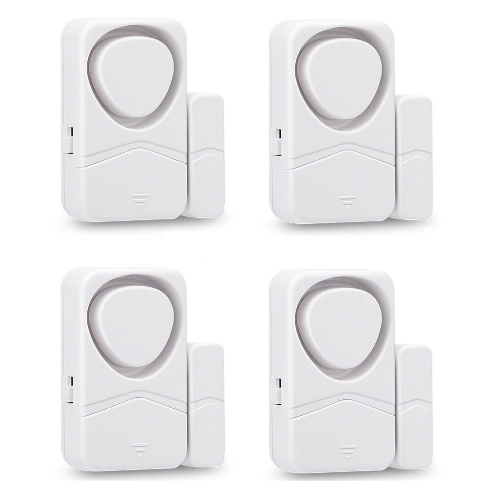 Uouoao Small Wireless Door and Window Alarms White