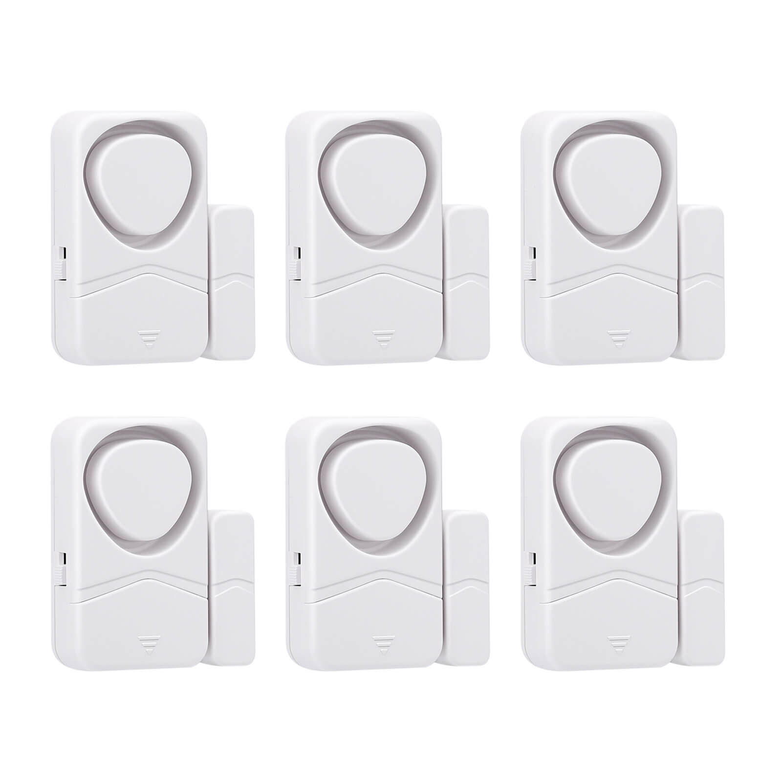 Uouoao Small Wireless Door and Window Alarms White