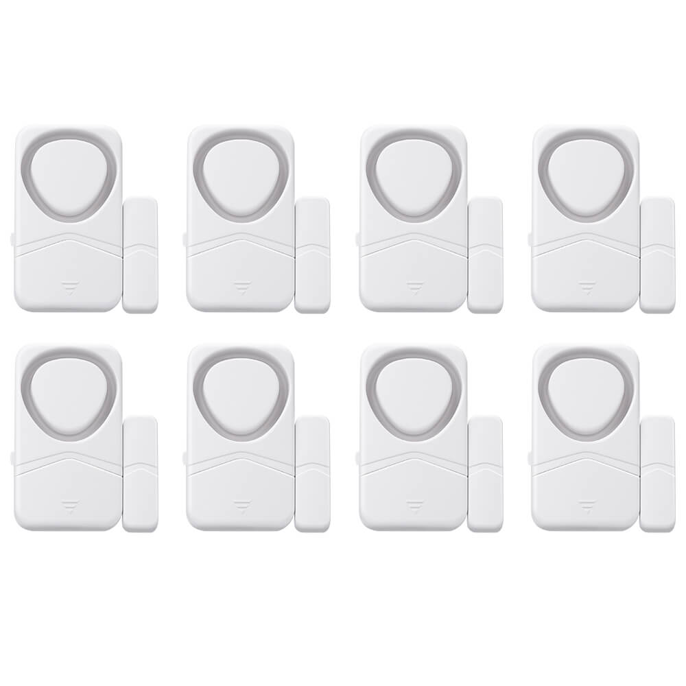 Uouoao Small Wireless Door and Window Alarms White