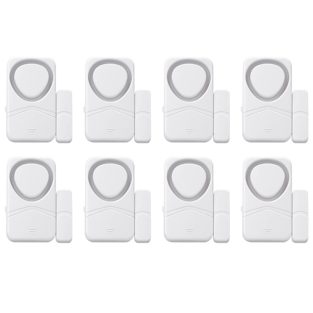 Uouoao Small Wireless Door and Window Alarms White