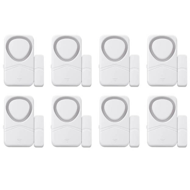 Uouoao Small Wireless Door and Window Alarms White