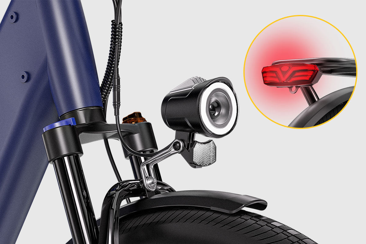 Integrated headlight and taillights