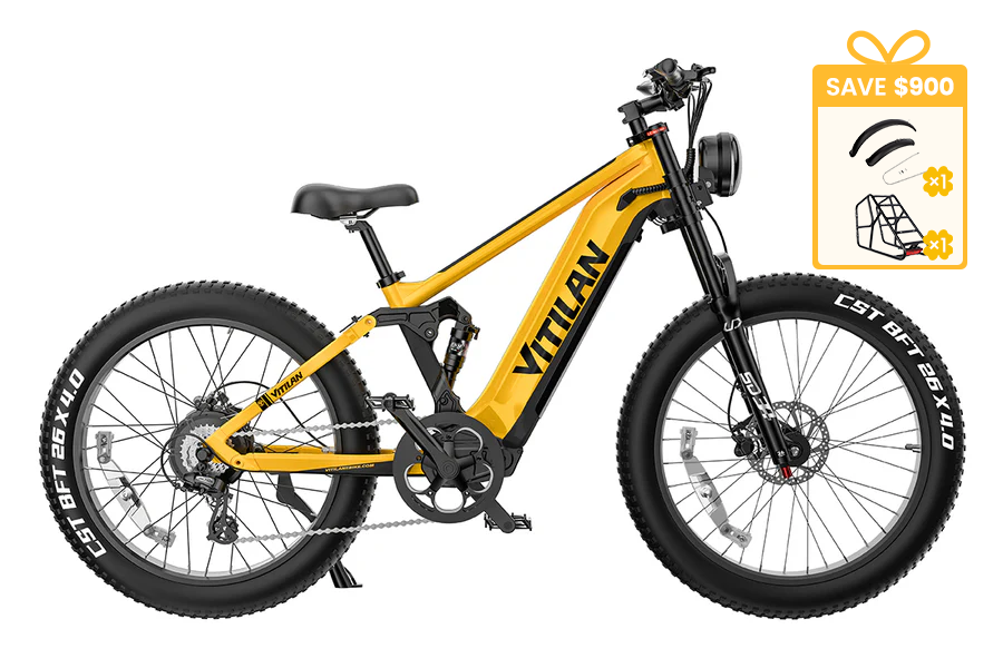 T7PRO Full Suspension Mountain E-bike