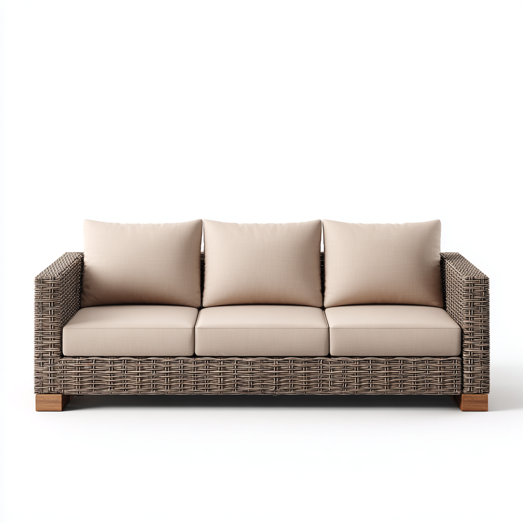 Divani da esterno-rattan-tessuto per esterni-218x86x79 cm-beige-marrone-design moderno-Kazenlyinterior