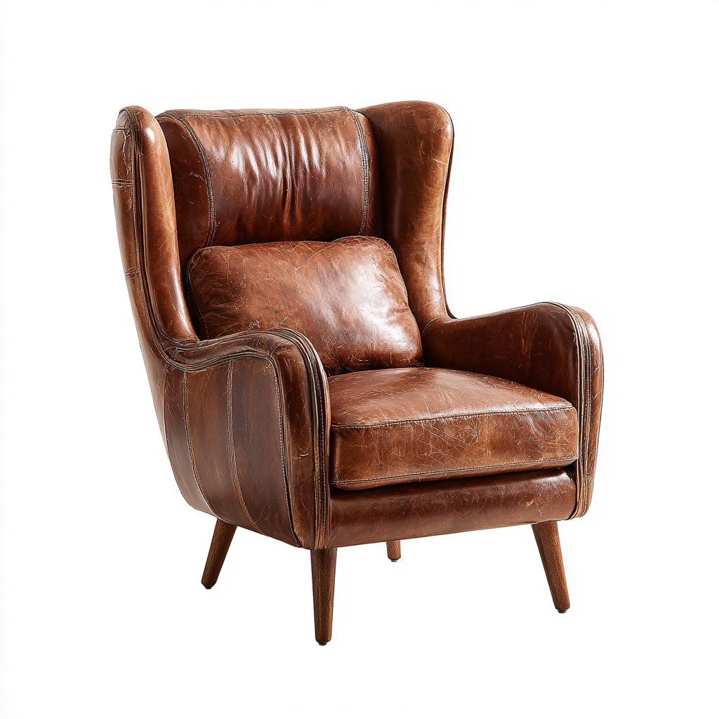 Poltrona-Pelle sintetica-Legno-80x86x100 cm-Marrone-Stile classico-Vovoravanest