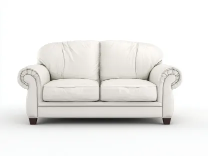 Canapé 2 places en cuir synthétique 160x95x85 cm blanc pour salon-Zatinidecor