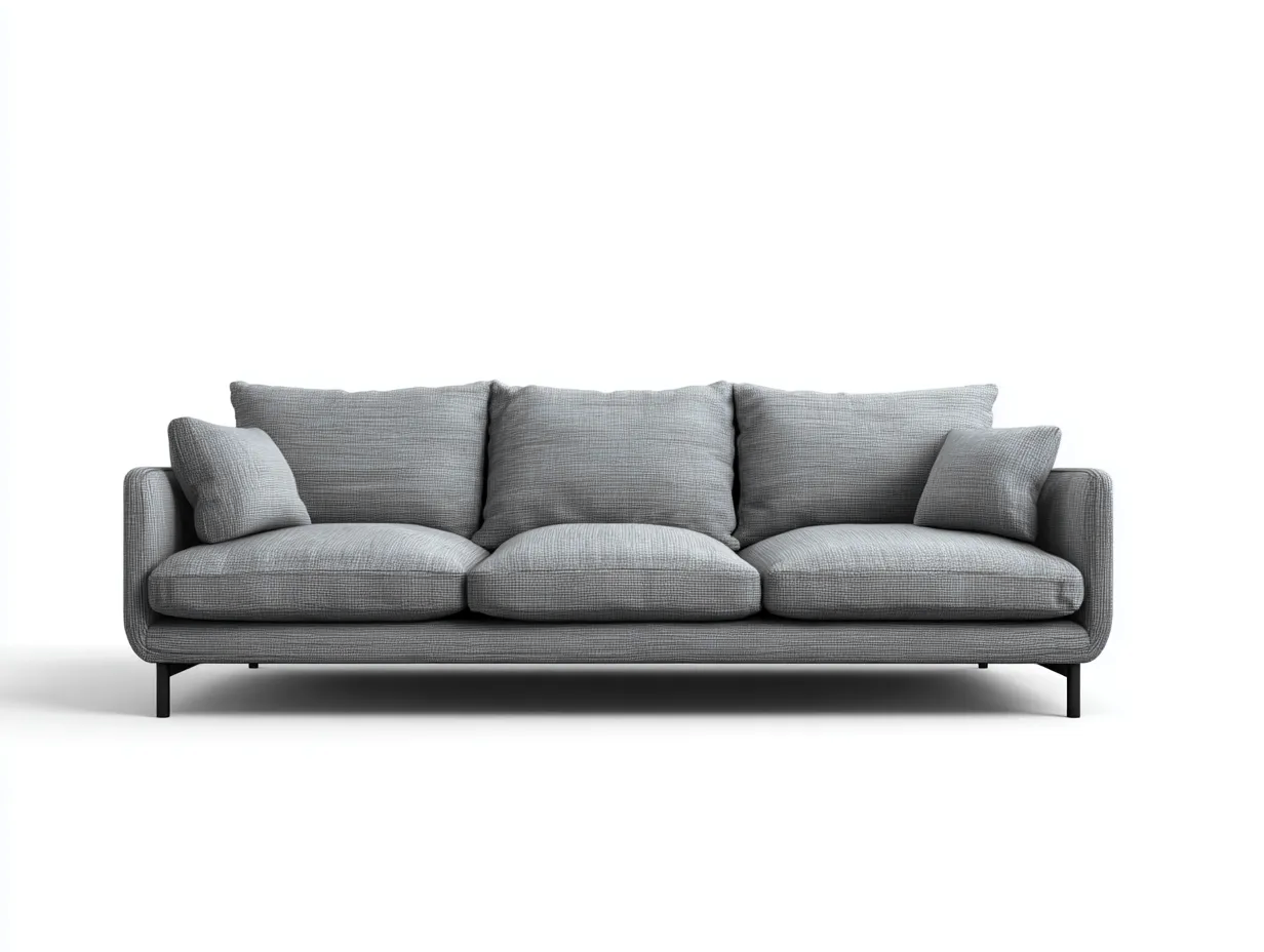 Divani a 3 posti-tessuto-228x100x80 cm-grigio chiaro-stile moderno-Tavexiadecor