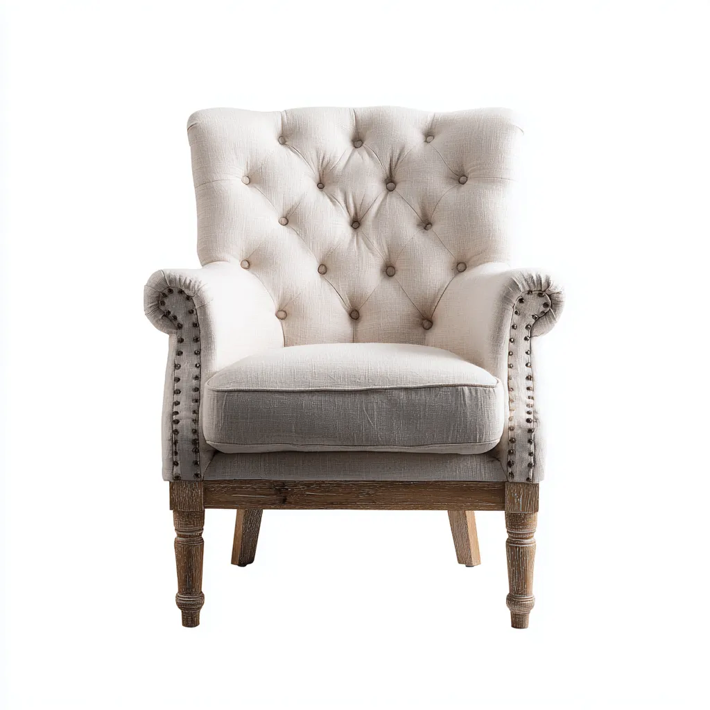 Poltrona in tessuto - Tessuto - 82x88x105 cm - Beige chiaro - Design classico-Tavexiadecor