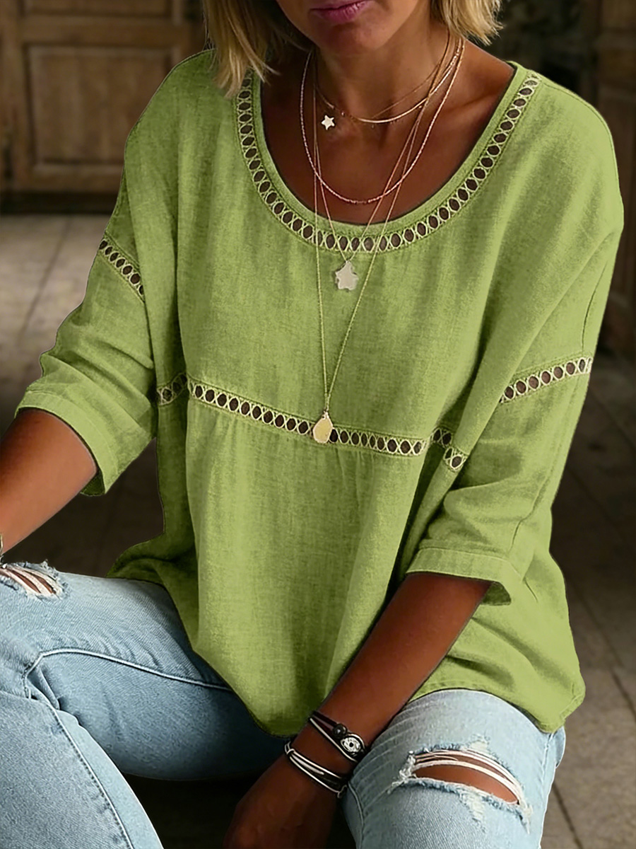 New Arrivals🔥 Women's Vintage Casual Loose Linen Blouse Shirt