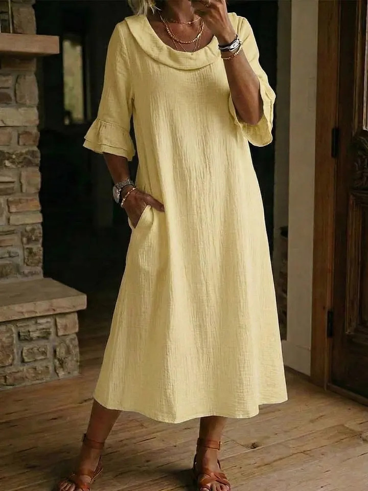 New Arrivals🔥Women's Neck Ruffle Casual Dress