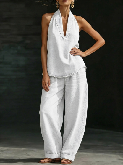 New Arrivals🔥 Women's Cozy Minimalist Two-piece Denim Set