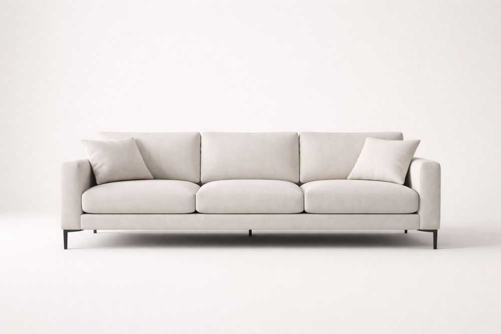 Beige Fabric Sofa