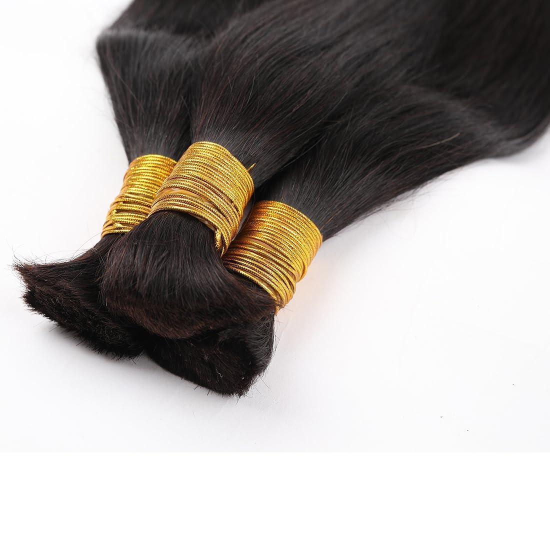 Human Braiding Hair for Boho Braids 20inch Straight Bulk Human Hair Extensions for Braiding No Weft Brazilian Virgin Human Braiding Hair for Black Woman Straight 1 Bundle 100g Natural Black-Mielox Beauty