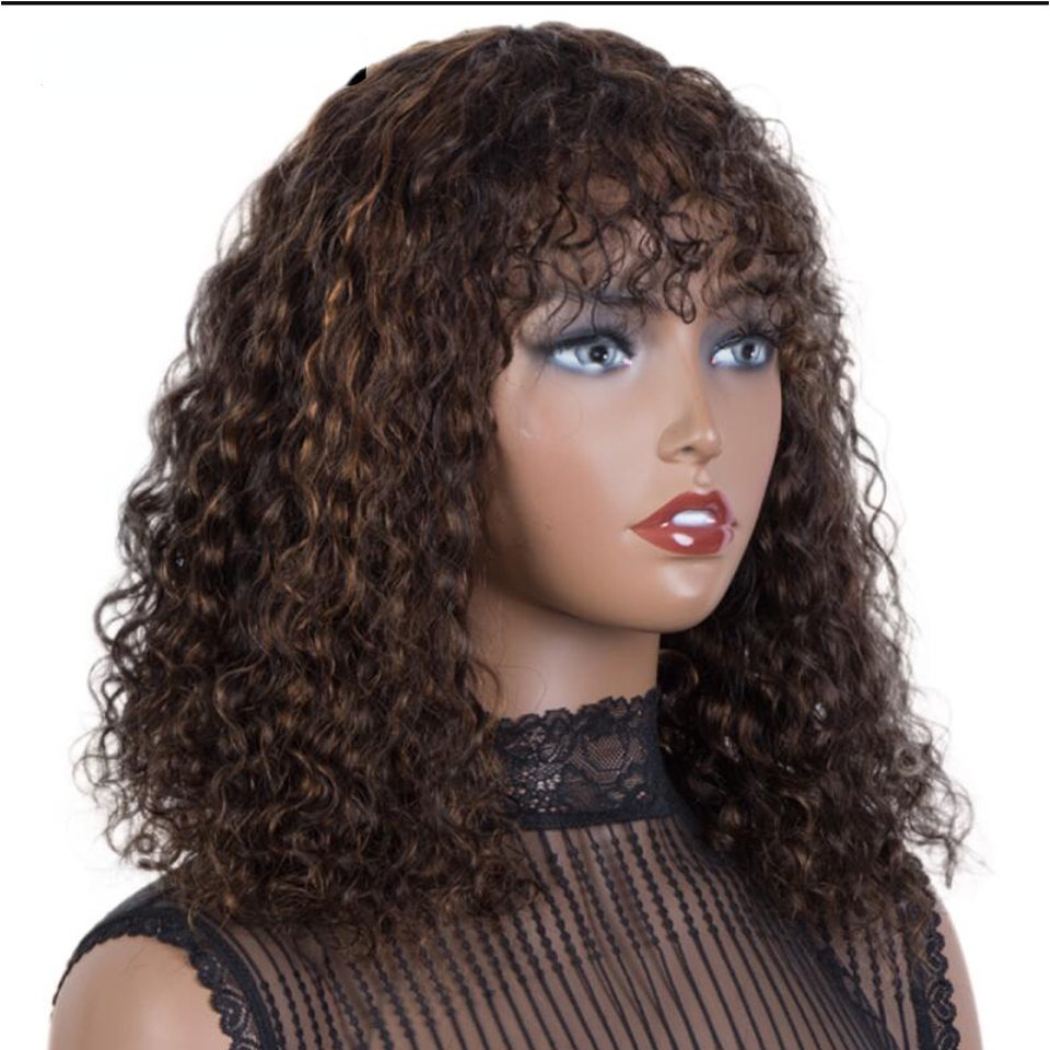Curly Bob Wig Human Hair  HD Lace Frontal Deep Wave Wigs for Black Women Short Bob Wig Human Hair Glueless Wear and Go Pre Plucked Deep Wave Lace Wigs Natural Black 14 Inch-Mielox Beauty