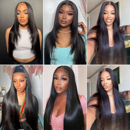 luxury quality 12A Straight Bundles Human Hair, 100g/Pack Unprocessed Virgin Human Hair Weave Bundles Deals, Soft Double Weft Quick Weave Extensions for Women