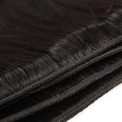 luxury quality 12A Straight Bundles Human Hair, 100g/Pack Unprocessed Virgin Human Hair Weave Bundles Deals, Soft Double Weft Quick Weave Extensions for Women