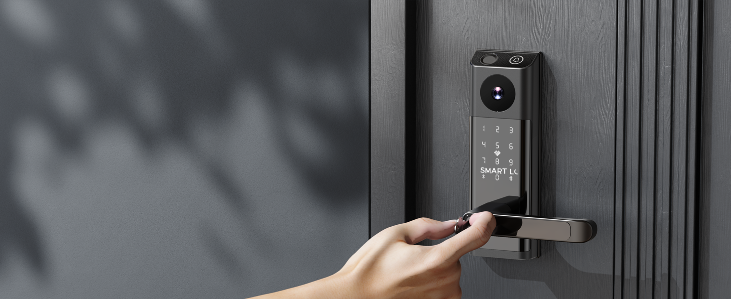 smart locks for front door with camera