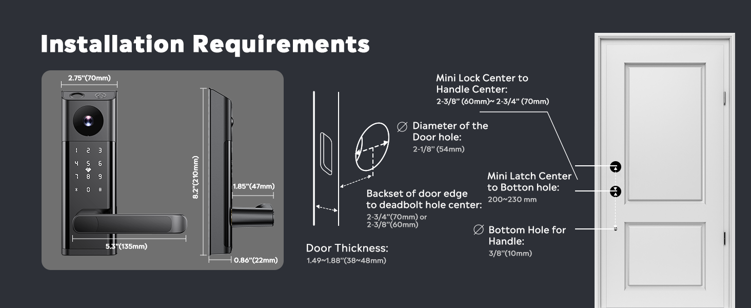 door lock with camera