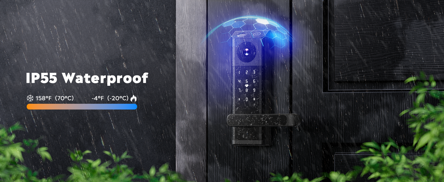 smart locks for front door with handle