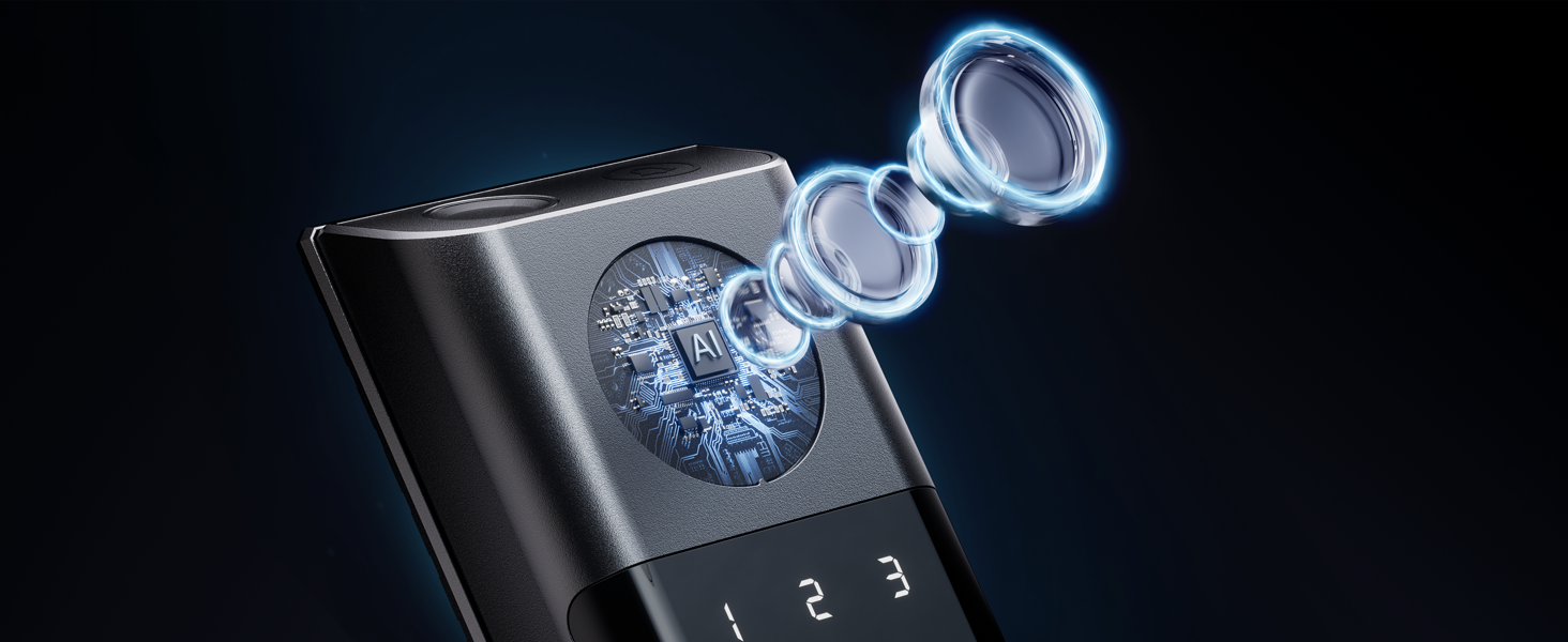 keypad door lock with handle
