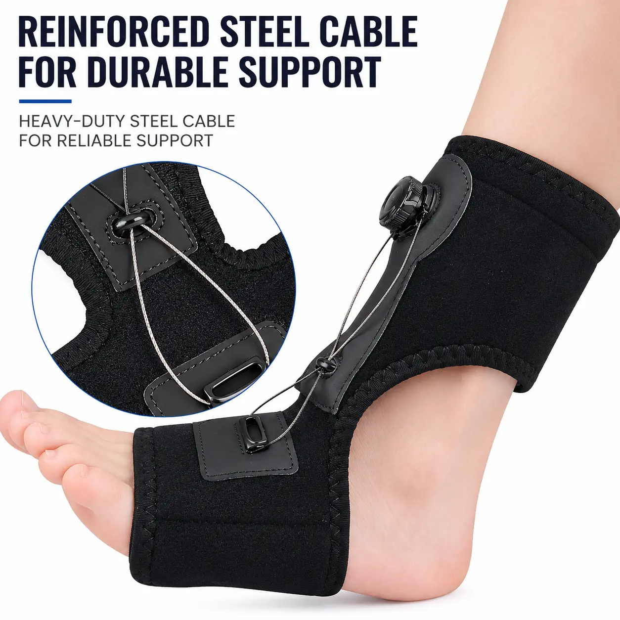Unisex Adjustable Dial Ankle Stabilizer