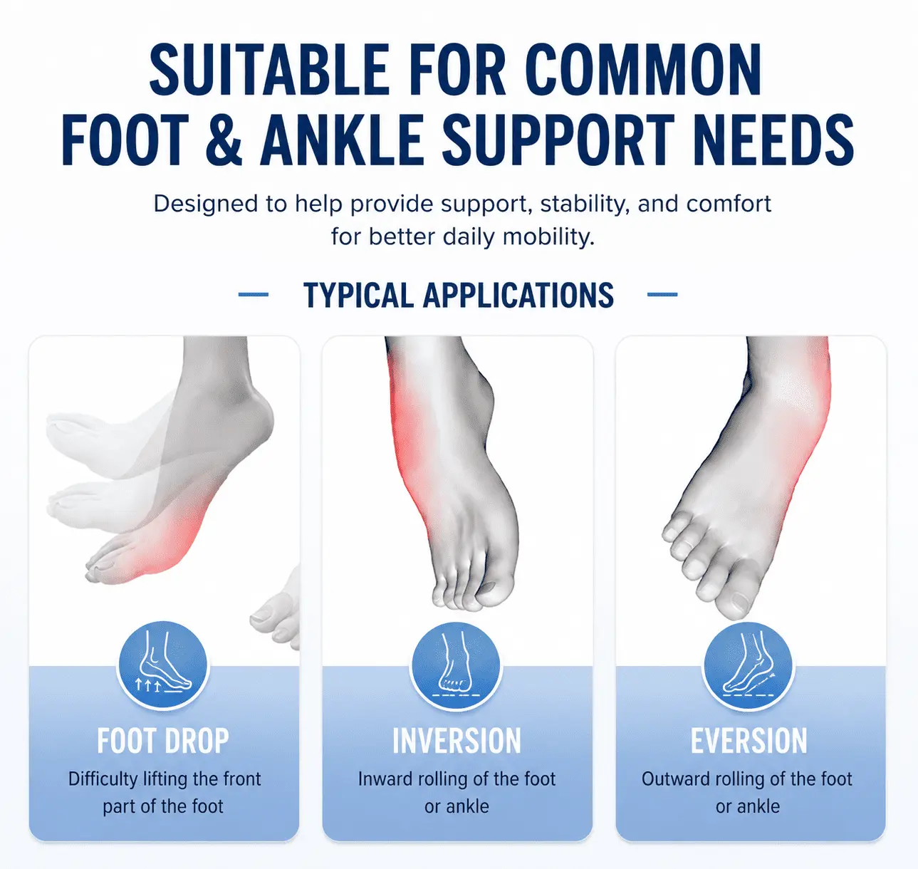 VELUNOR™ Carbon Fiber Foot Drop Support Brace