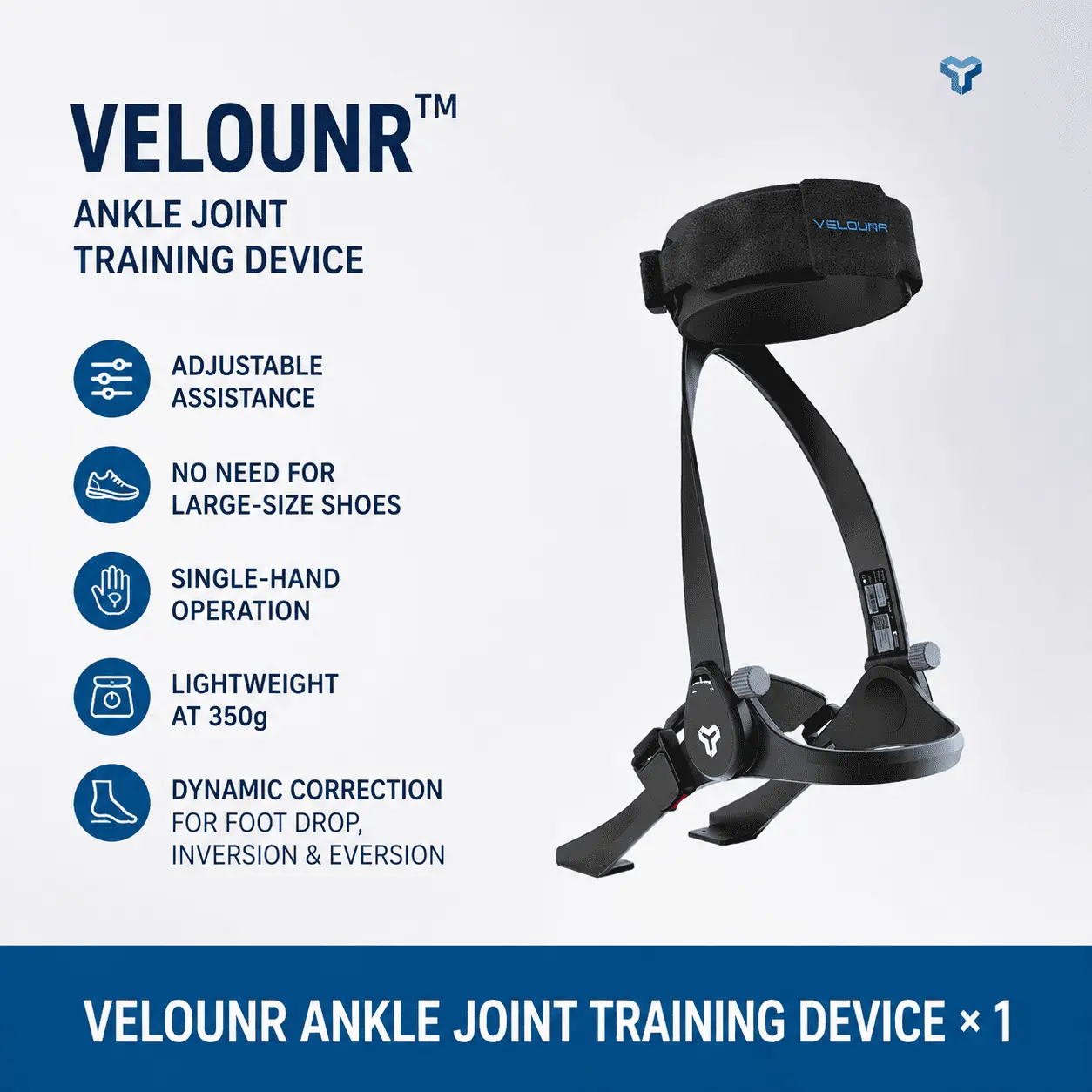 VELUNOR™ Carbon Fiber Foot Drop Support Brace