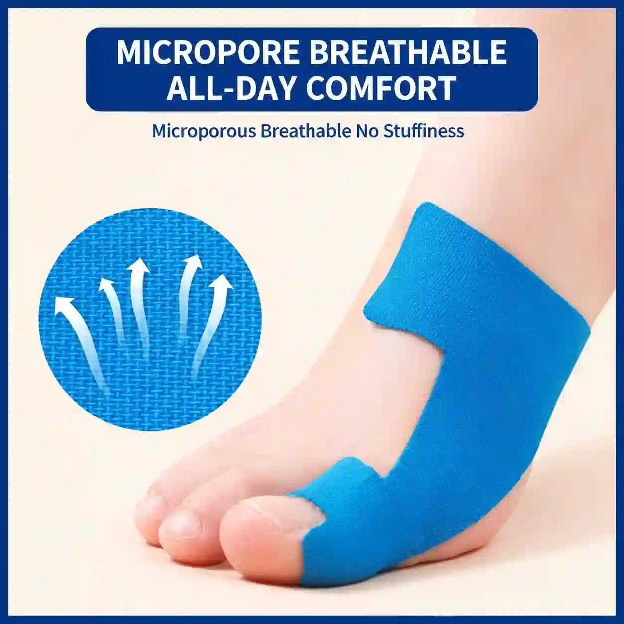 Bunion Support Patch & Toe Alignment Kinesiology Tape – Elastic Foot Correction & Pain Relief Sticker