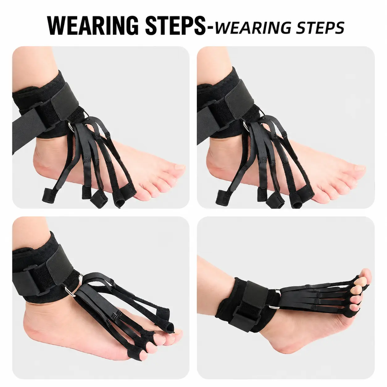 Adjustable Toe Retractor Support for Overlapping Toes & Hammer Toe Comfort