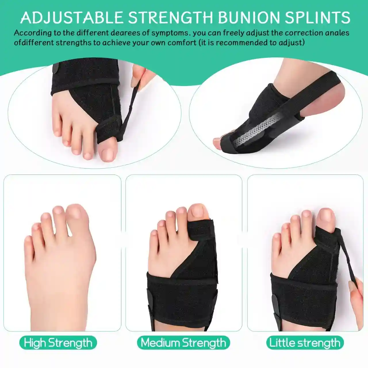 Adjustable Bunion Support Splint for Big Toe Comfort