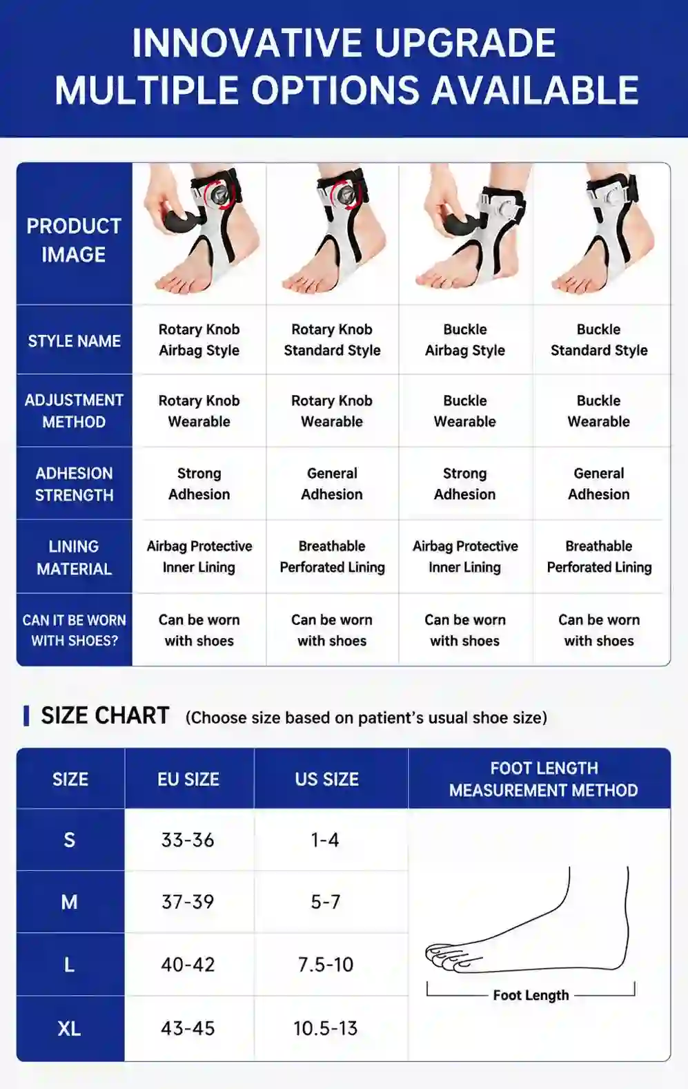 Adjustable BOA Dial Foot Drop Ankle Support Brace – Unisex Stabilizing Orthosis for Walking Assistance