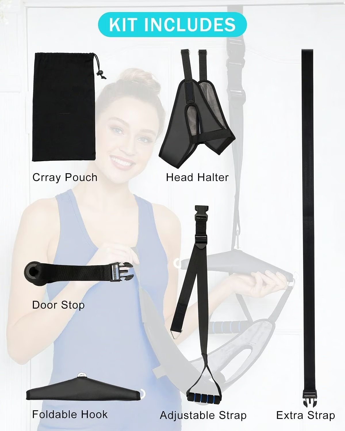 💪Relieve Neck/Waist/Back Pain Anytime, Anywhere – The Ultimate Portable Cervical Traction Device
