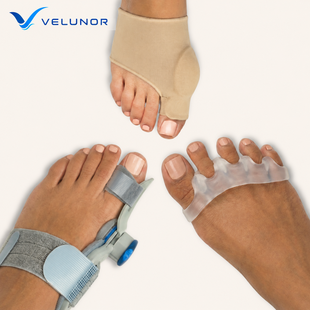 VELUNOR™ Ultimate Toe Relief & Protection Bundle | 3-in-1 Comfort Support Set
