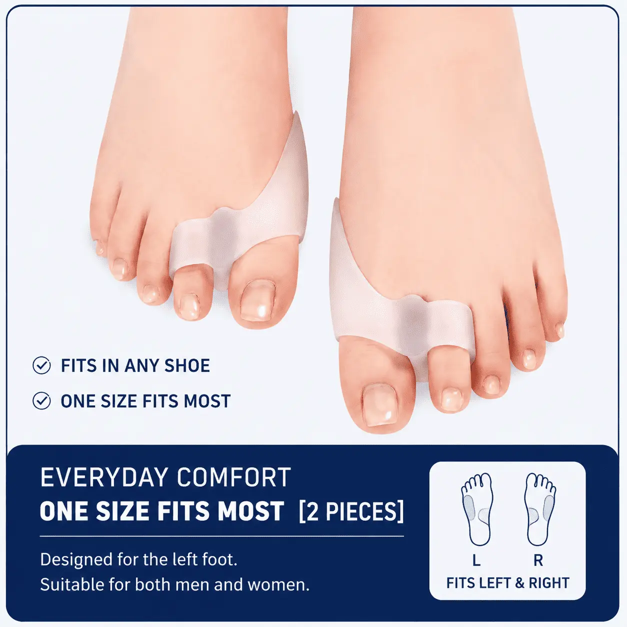 Velunor Day & Night Toe Spacer Comfort Set