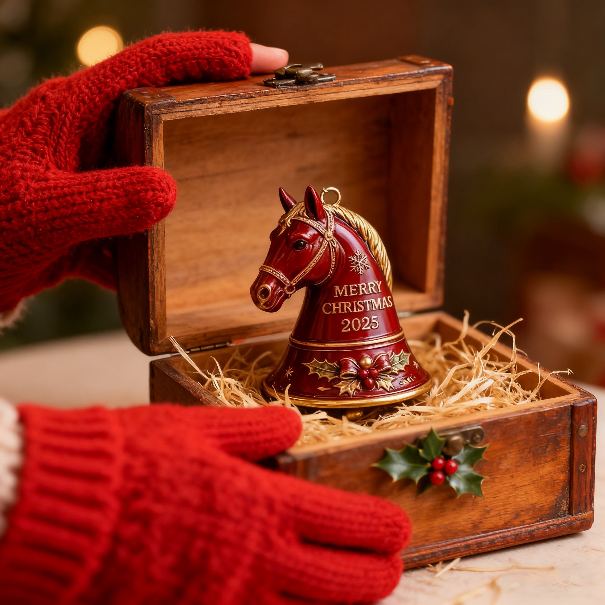 🏆49% OFF - This Week Promotions🎉Handmade Horse Bell Ornament – Merry Christmas 2025🎄